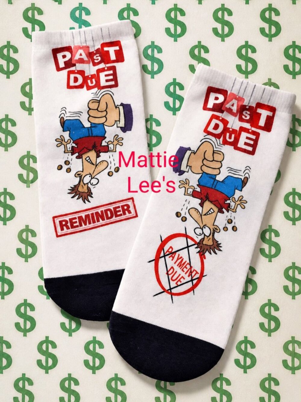 Past Due Bill Collector Ankle Socks